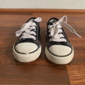 Natural Steps Textile Shoe Toddler Boy Sz 7 Black White